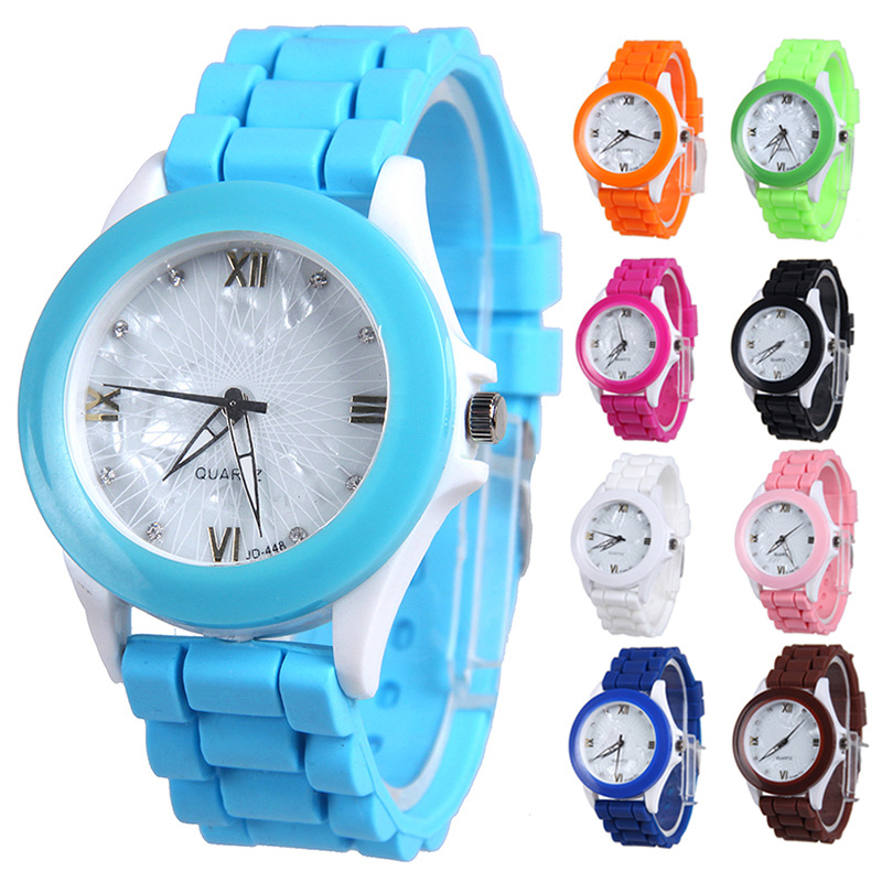 Student Belt Watch Fashion White Shells Silicone  WatchLeisure Trend Watch
