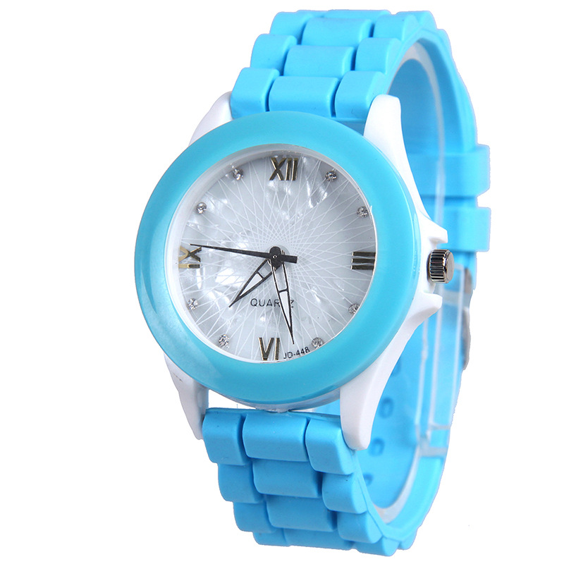 Student Belt Watch Fashion White Shells Silicone  WatchLeisure Trend Watch