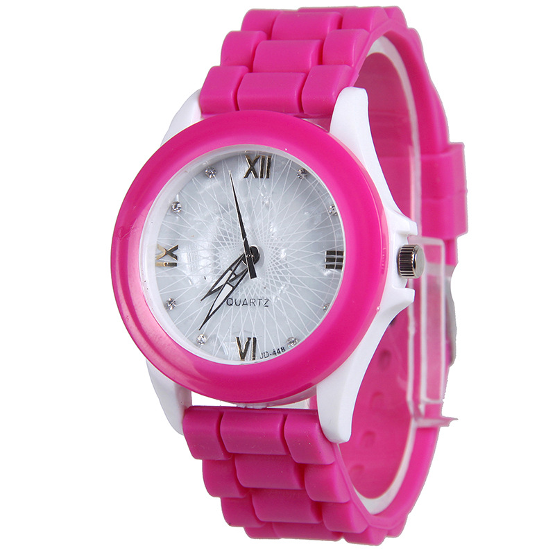 Student Belt Watch Fashion White Shells Silicone  WatchLeisure Trend Watch