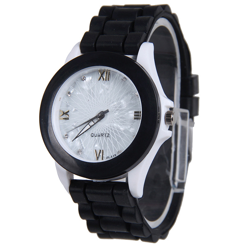 Student Belt Watch Fashion White Shells Silicone  WatchLeisure Trend Watch