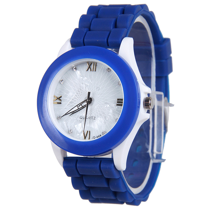 Student Belt Watch Fashion White Shells Silicone  WatchLeisure Trend Watch
