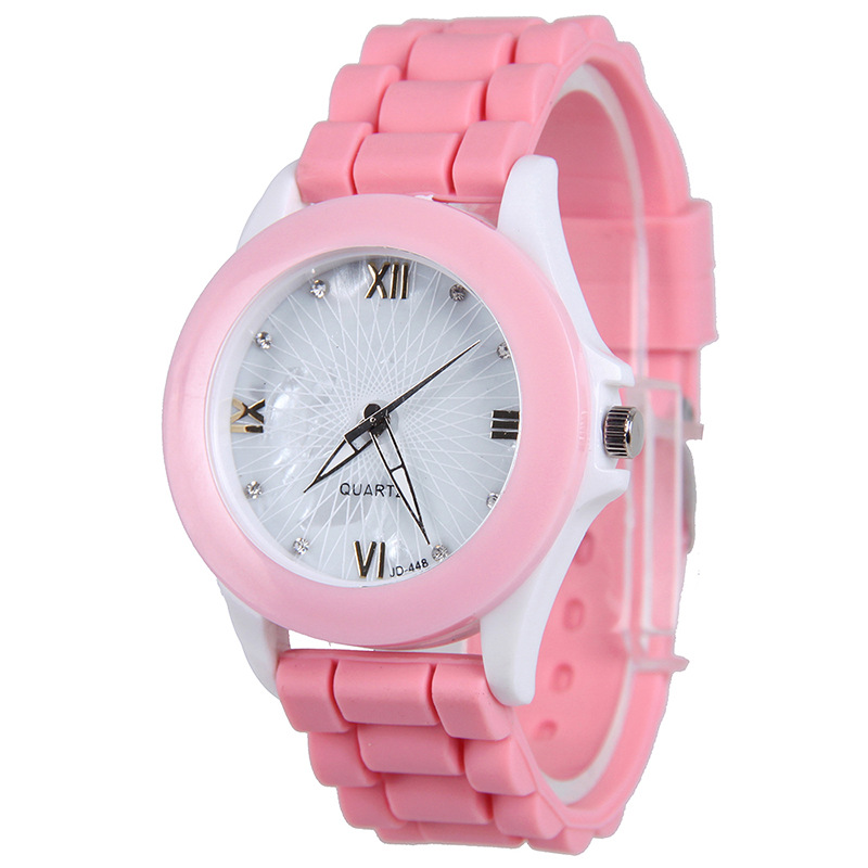 Student Belt Watch Fashion White Shells Silicone  WatchLeisure Trend Watch