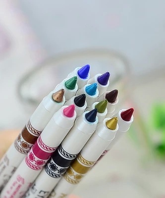 Ms 12 Colors Eyeliner Pencil Lasting Waterproof Do Not Fade Fashion Eye Shadow Pen