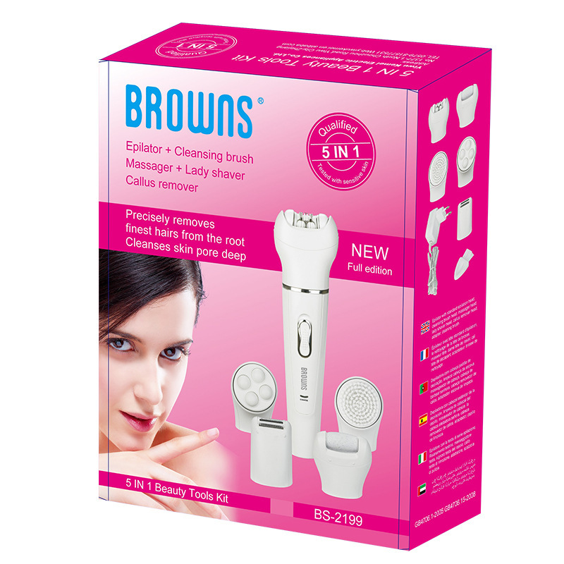 Shaving device Ms dedicated Epilator Plucking   Cleansing instrument 5 in 1