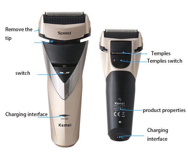 Whole body Washed Reciprocating Three head Razor Razor Men profession