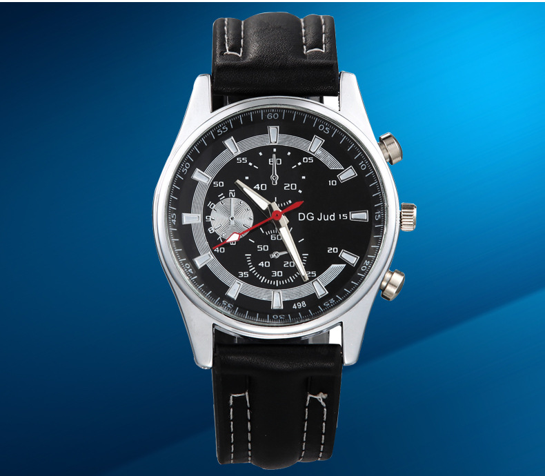 The New Three Eye Watch With A watch Men Fashion Trend Business Watch