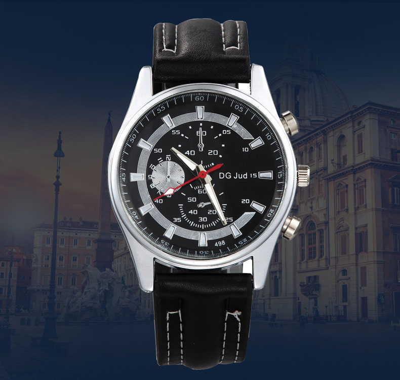 The New Three Eye Watch With A watch Men Fashion Trend Business Watch