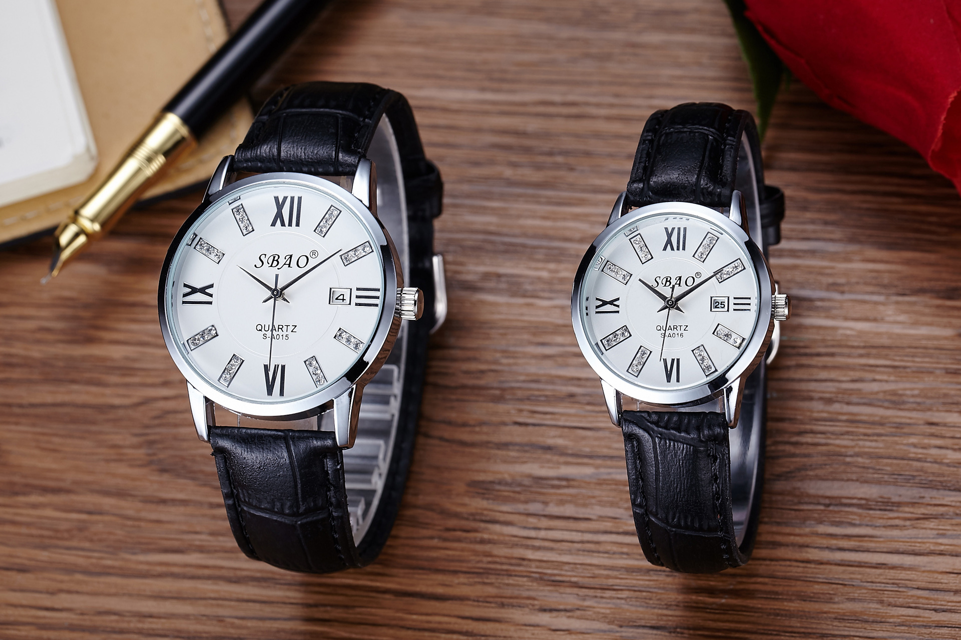 Couple On the table Belt Men Upscale Business Watch Ms fashion trend waterproof quartz Watch