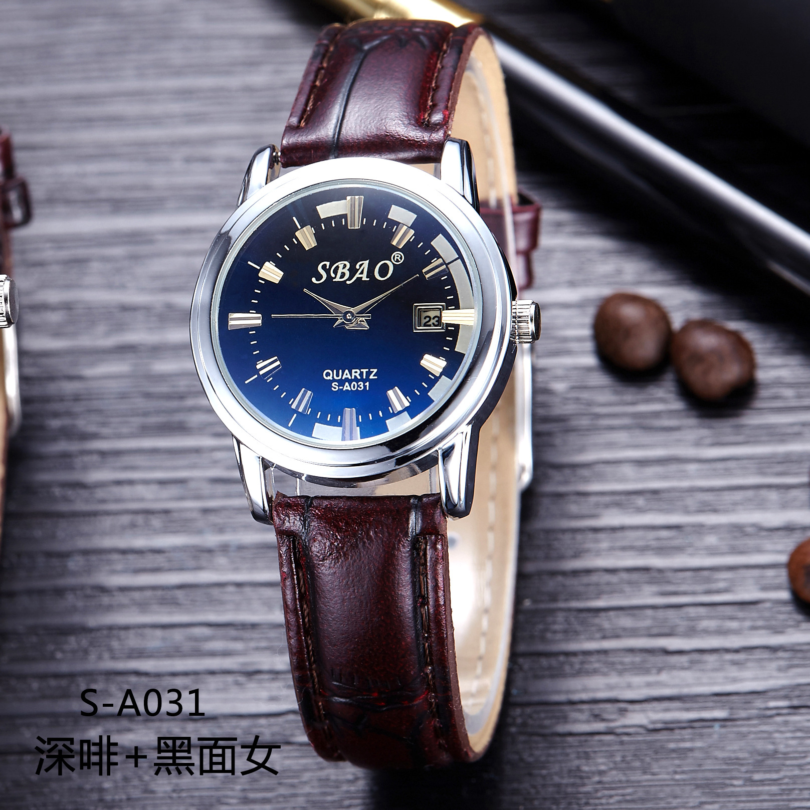 Fashion Atmosphere Belt Quartz Watches Couple On The Table Fashion Watch Life Waterproof Watch