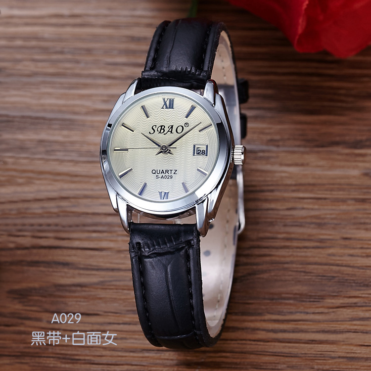 Couple Watch Belt Men Watch student Waterproof True belt Movement Business Quartz Watches