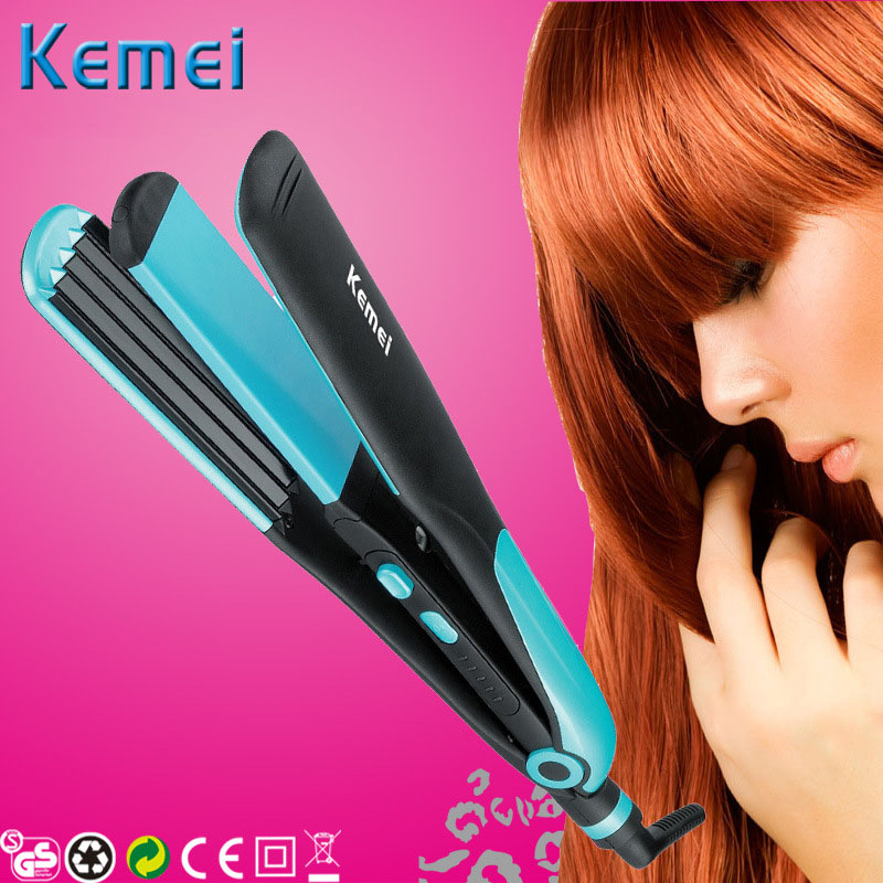 Straight roll Dual use Curly sticks 2 in 1 Negative ions Corn clip Hairdressing tool