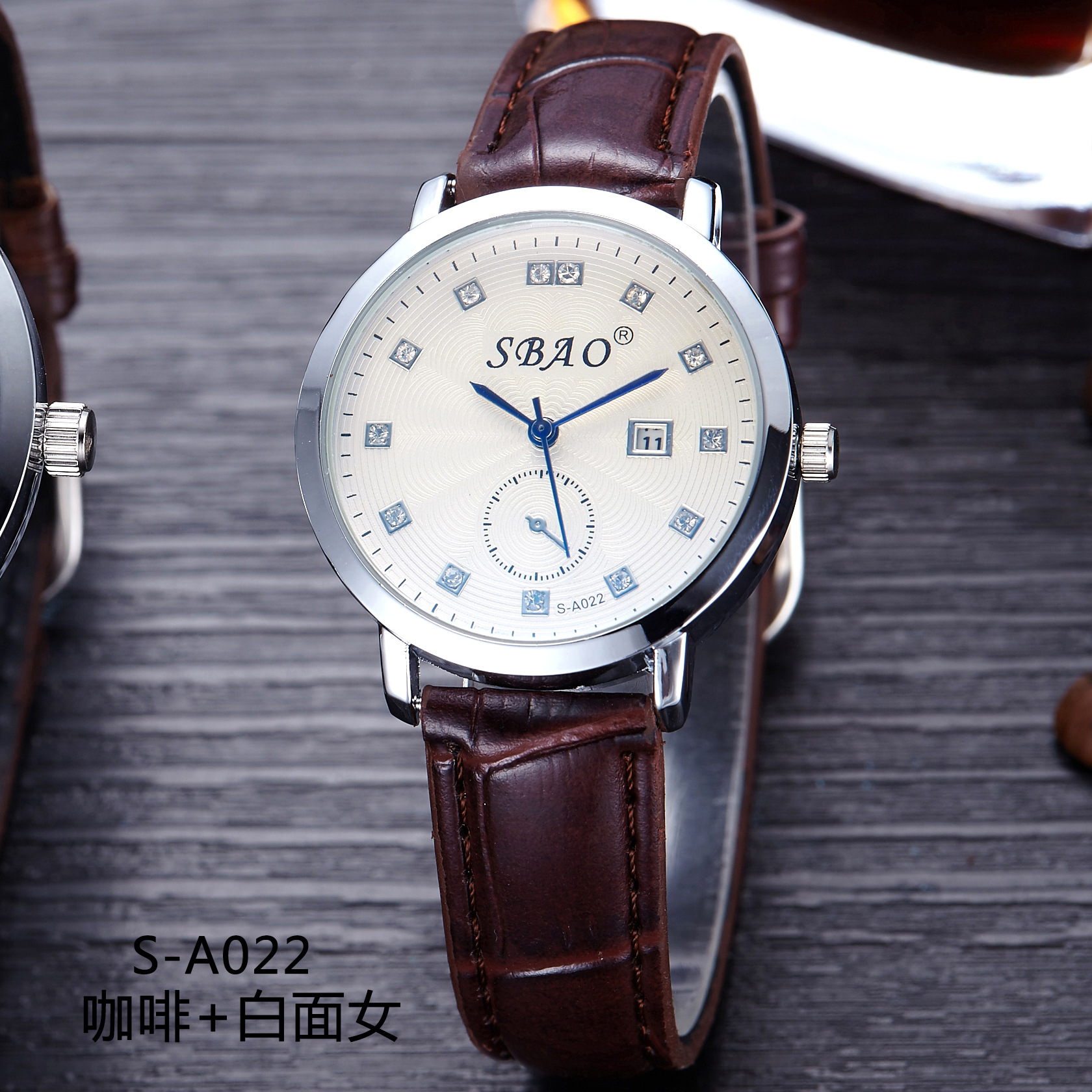 Calendar True Belt Fashion Men Watch Ultra Thin Fashion Student Ms Business Couple Watch