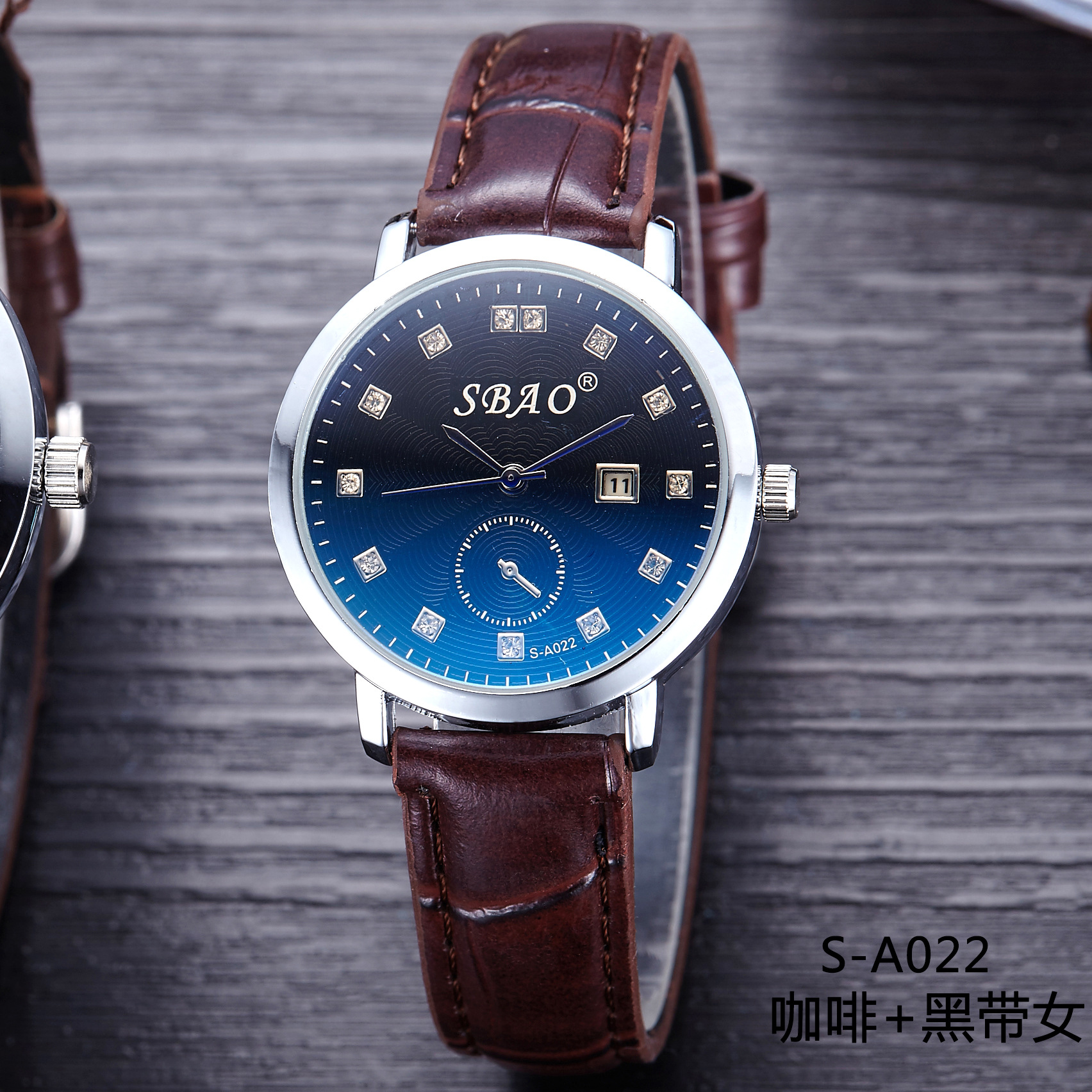 Calendar True Belt Fashion Men Watch Ultra Thin Fashion Student Ms Business Couple Watch