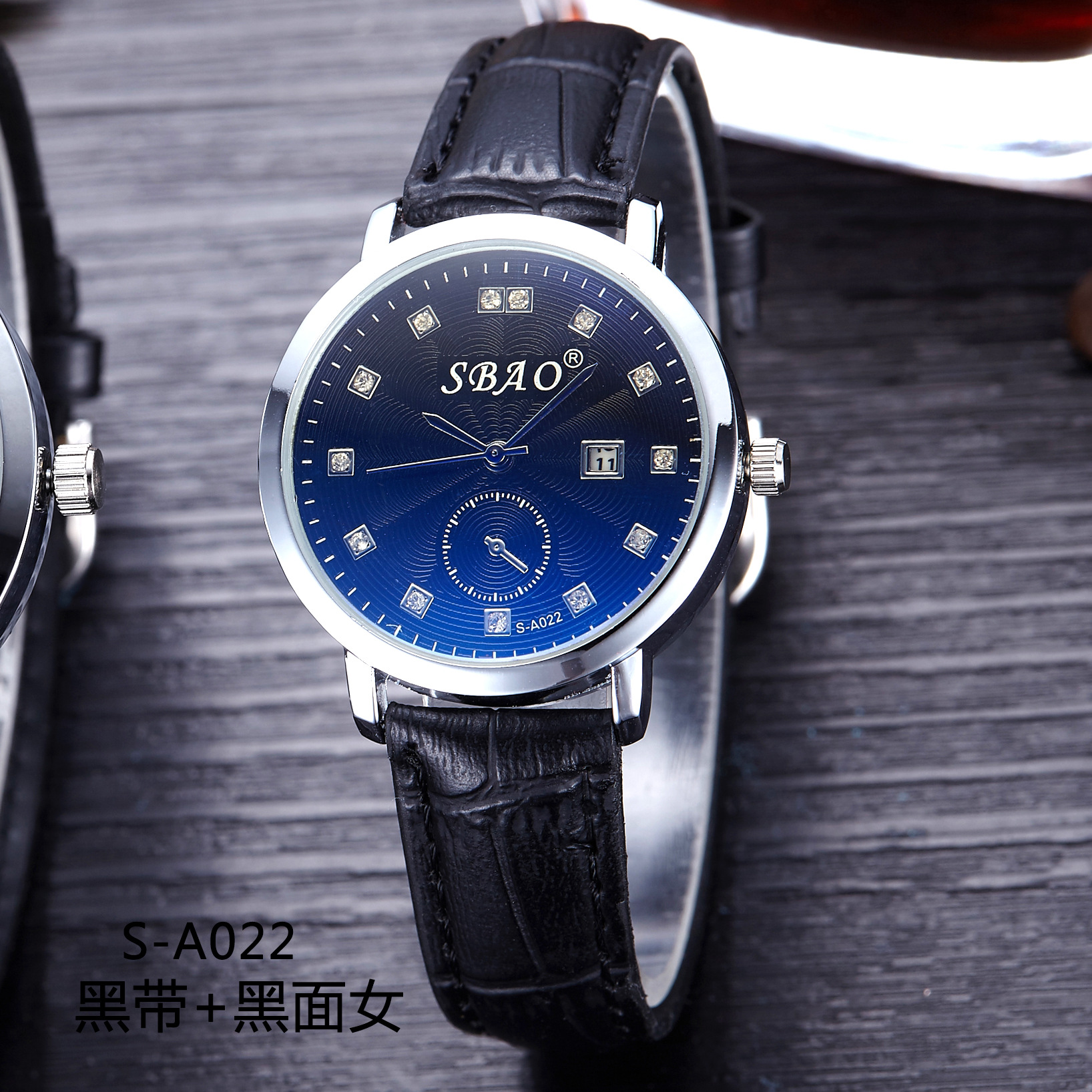 Calendar True Belt Fashion Men Watch Ultra Thin Fashion Student Ms Business Couple Watch
