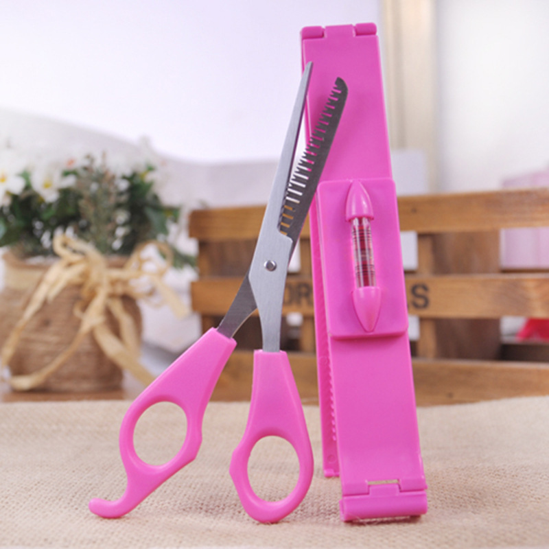 Modeling hairstyle Liu Liu makeup prune Qi Liuhai Artifacts Haircut Banghai scissors Hairdressing
