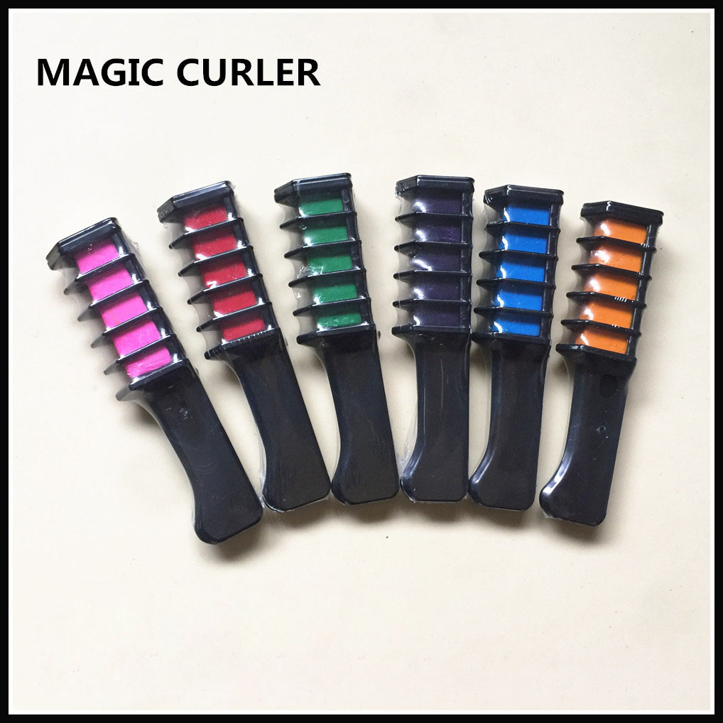 One-time Hair sticks   Dyed comb   6 colors available Hair coloring Chalk Hair dye Hair cream