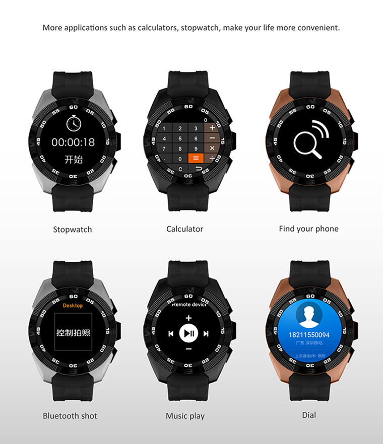 Compatible IOS Android Ultra-thin Screen Step Heart Rate Sleep Monitor Bluetooth Intelligent Watch