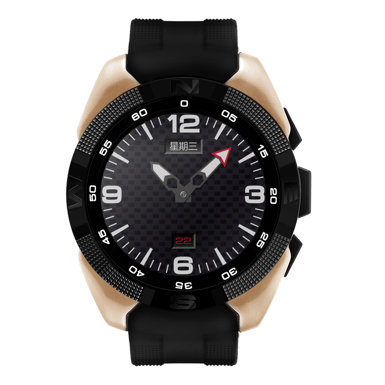 Compatible IOS Android Ultra-thin Screen Step Heart Rate Sleep Monitor Bluetooth Intelligent Watch