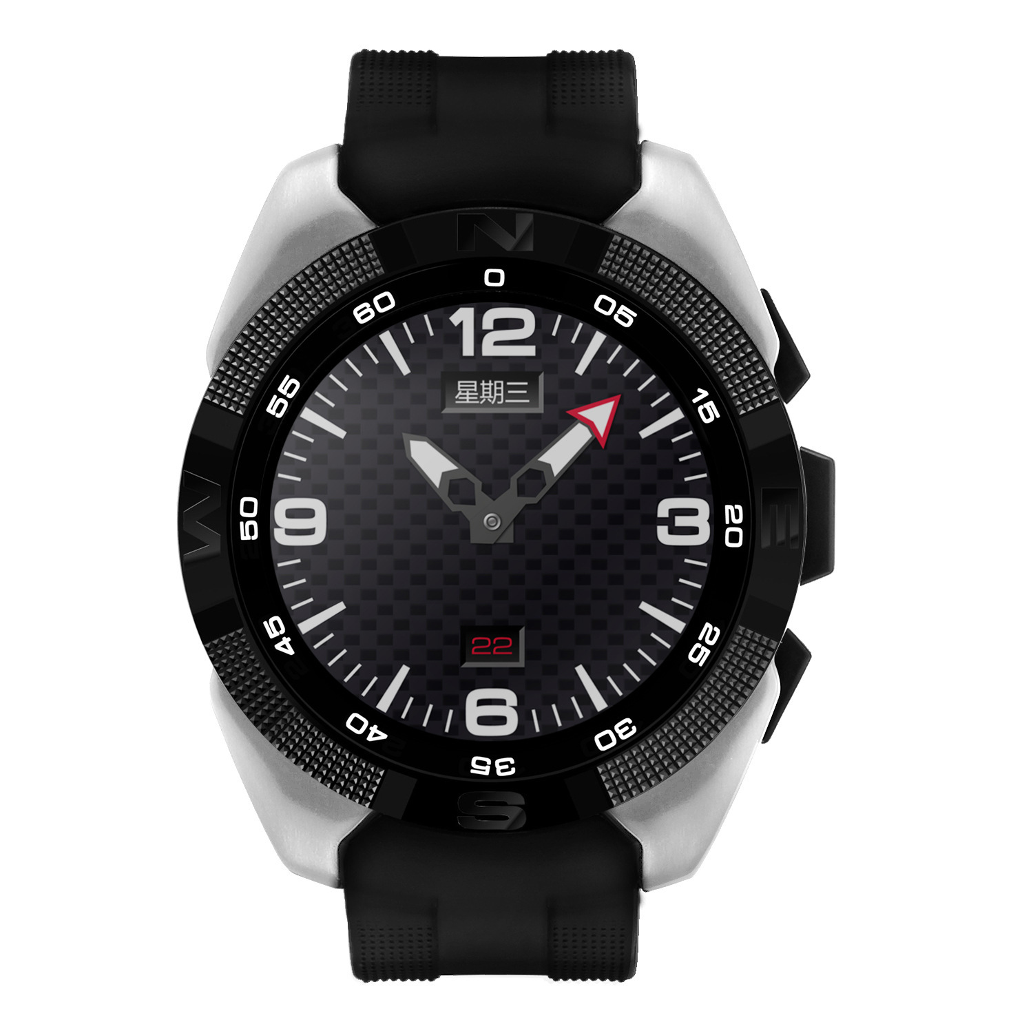Compatible IOS Android Ultra-thin Screen Step Heart Rate Sleep Monitor Bluetooth Intelligent Watch