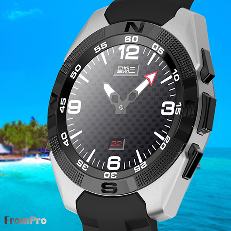 Compatible IOS Android Ultra-thin Screen Step Heart Rate Sleep Monitor Bluetooth Intelligent Watch