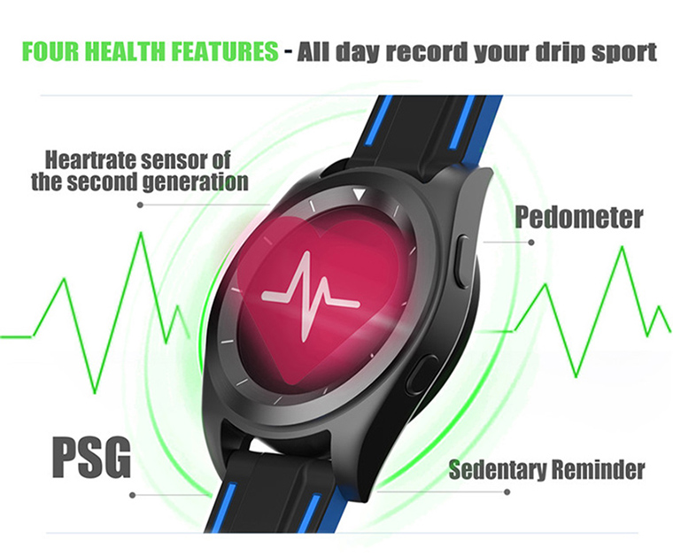 Intelligent Round screen Bluetooth Watch   Android IOS Dual system fashion Ultra thin Exterior
