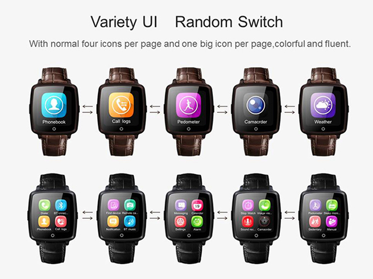 Intelligent Watch  Card Camera Recording Step Remote Control Camera Watch Mobile phone