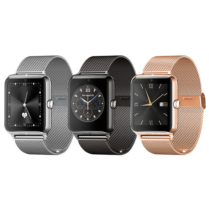 Bluetooth intelligent Watch Full view IPS screen All metal Straps Support SIM card call