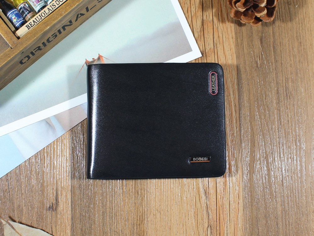 Men Wallet Short Section Ultra Thin Wallet Youth Small Wallet Men Vertical Section Ticket Holder