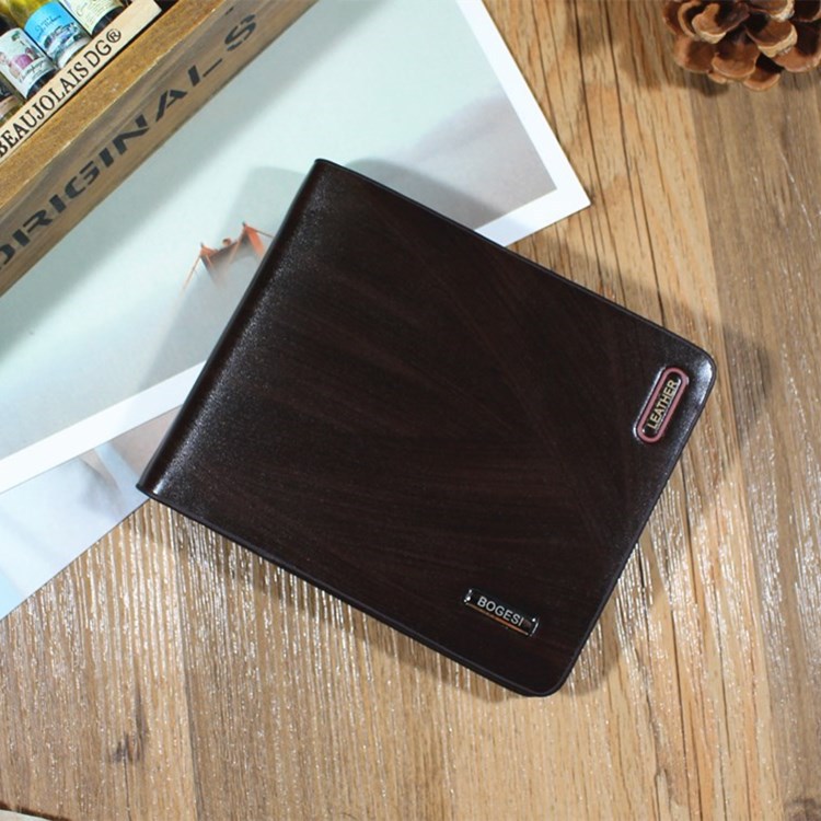 Men Wallet Short Section Ultra Thin Wallet Youth Small Wallet Men Vertical Section Ticket Holder