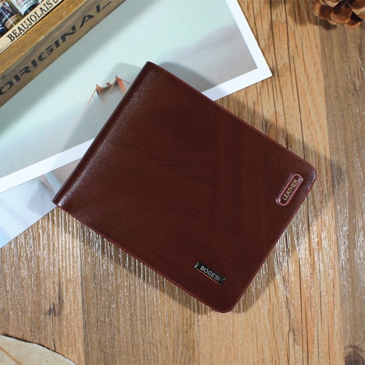Men Wallet Short Section Ultra Thin Wallet Youth Small Wallet Men Vertical Section Ticket Holder