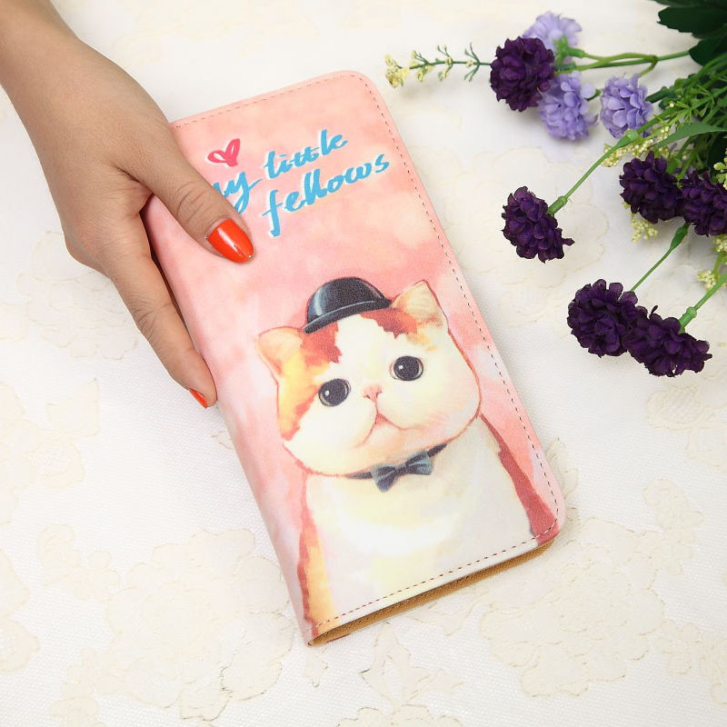 The New Ms Wallet Long Section Lovely Cartoon Zipper Long Section Female Wallet