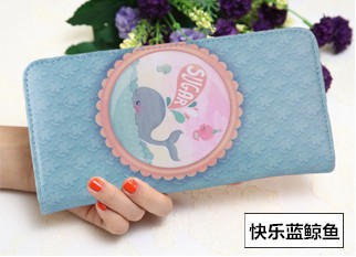 The New Ms Wallet Long Section Lovely Cartoon Zipper Long Section Female Wallet
