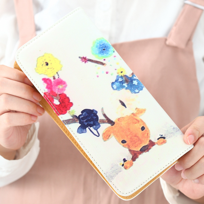 The New Ms Wallet Long Section Lovely Cartoon Zipper Long Section Female Wallet