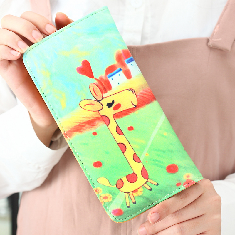 The New Ms Wallet Long Section Lovely Cartoon Zipper Long Section Female Wallet