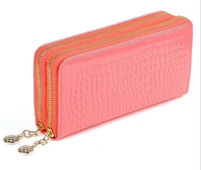 Ms High Capacity Long Section Wallet Patent Lleather Small Change Mobile Phone Hand Bag