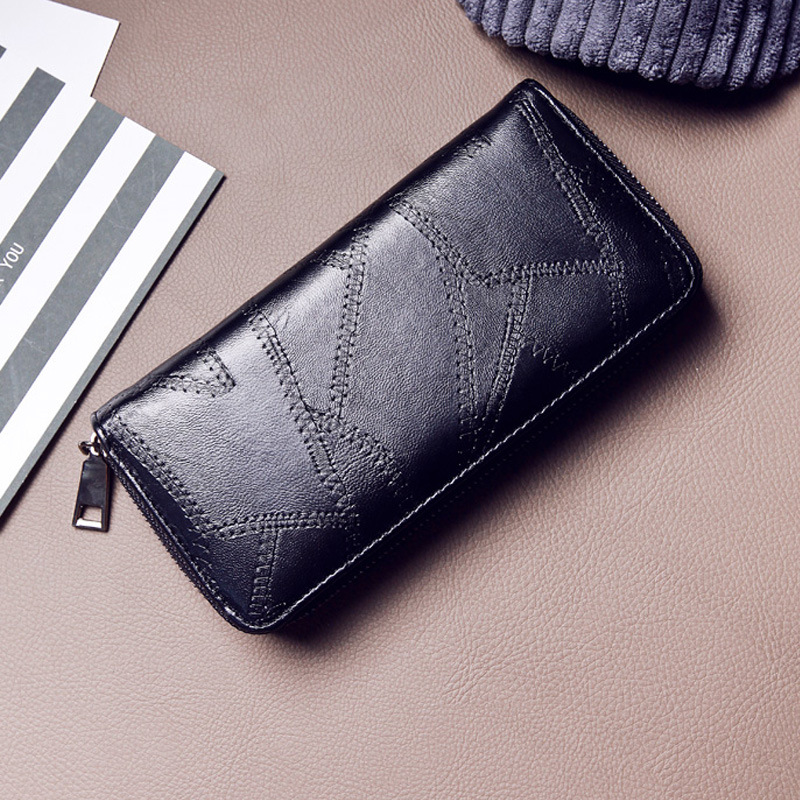 Simple Personality Ms Wallet Long Section Hand Bag Student Wallet Zipper Female Wallet