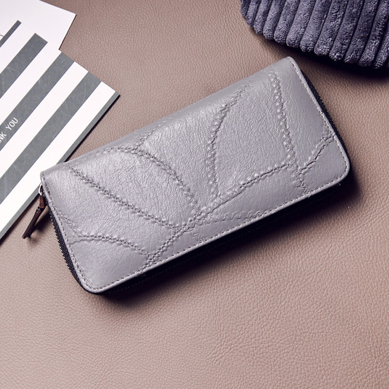 Simple Personality Ms Wallet Long Section Hand Bag Student Wallet Zipper Female Wallet