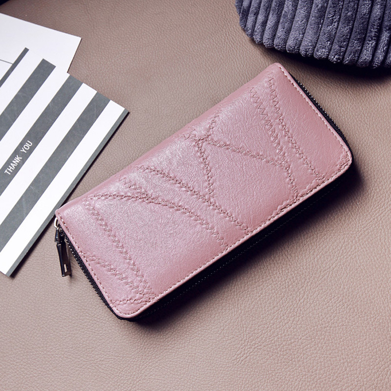 Simple Personality Ms Wallet Long Section Hand Bag Student Wallet Zipper Female Wallet
