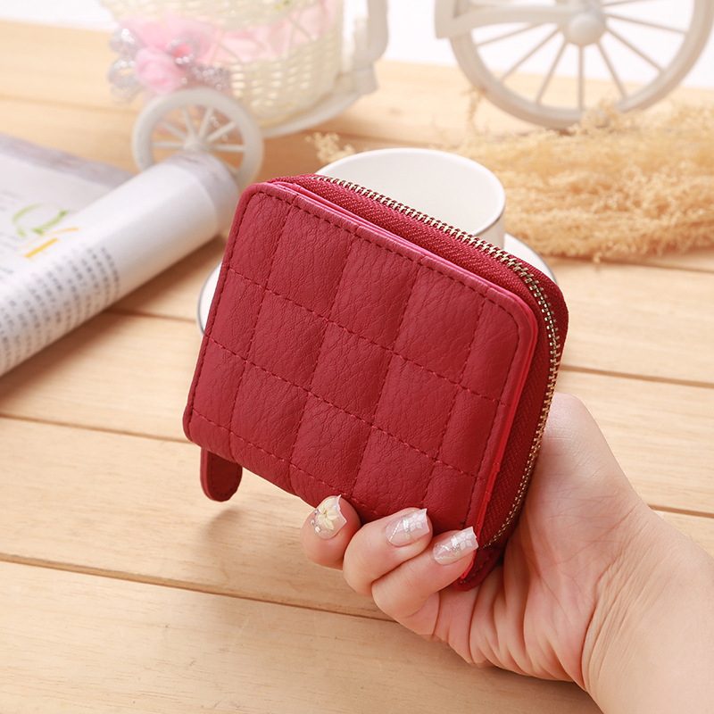 Mini Small Wallet Ms Zipper Lovely Coin Purse Student Short Section Embroidered Female Wallet