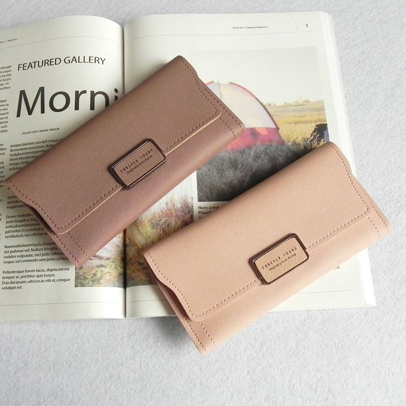 The New Ms Wallet Simple Fashion High Capacity Multi-card Bit Buckle Wallet Wallet Bag