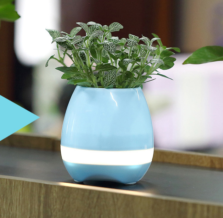 Intelligent Bluetooth Speaker Touch Induction Green Plant Music Potted Plants Flower pot