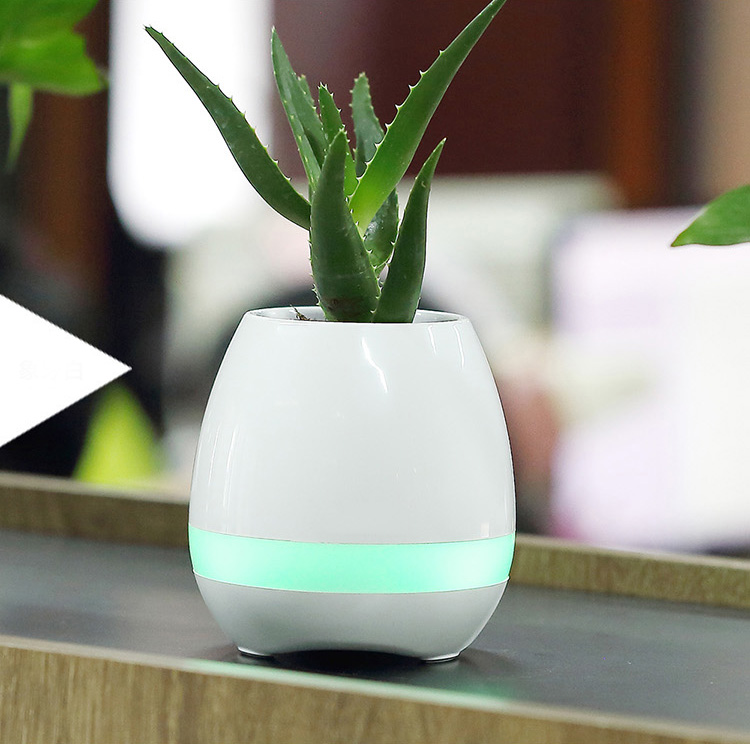 Intelligent Bluetooth Speaker Touch Induction Green Plant Music Potted Plants Flower pot