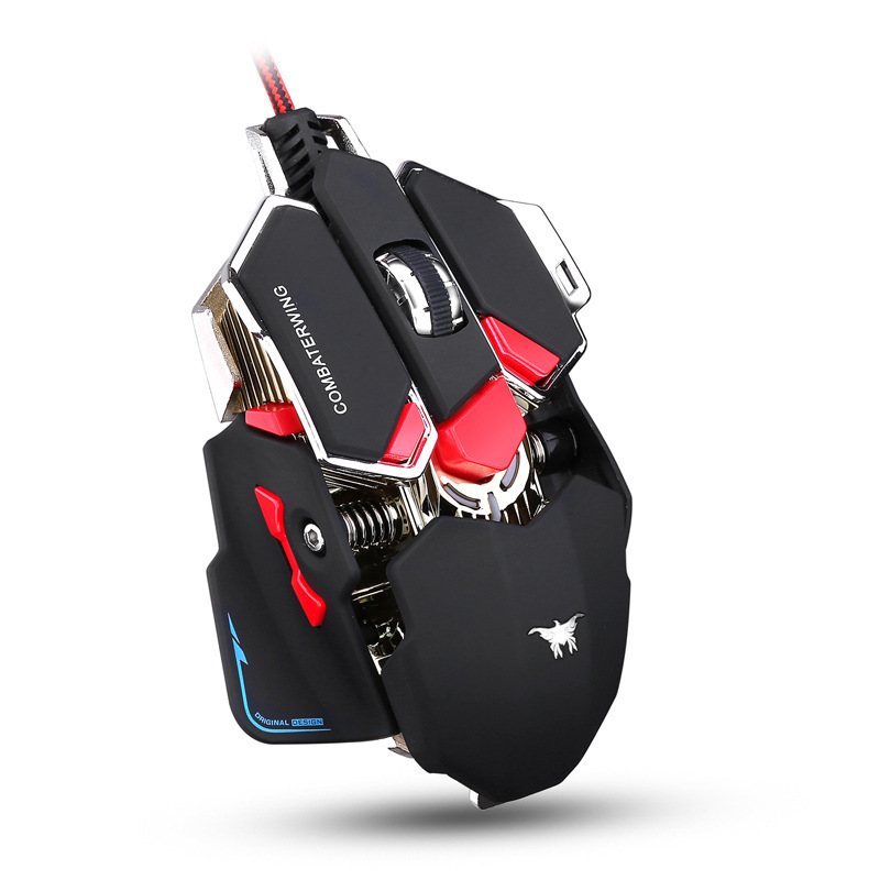 Computer Game Mouse Waterproof 4 Colors Turn Light Mouse