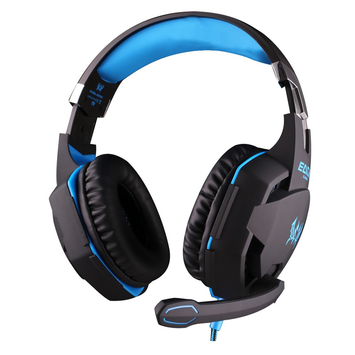 Wearing a head shock Anti-noise Hyun lights Subwoofer HIFI computer game headset