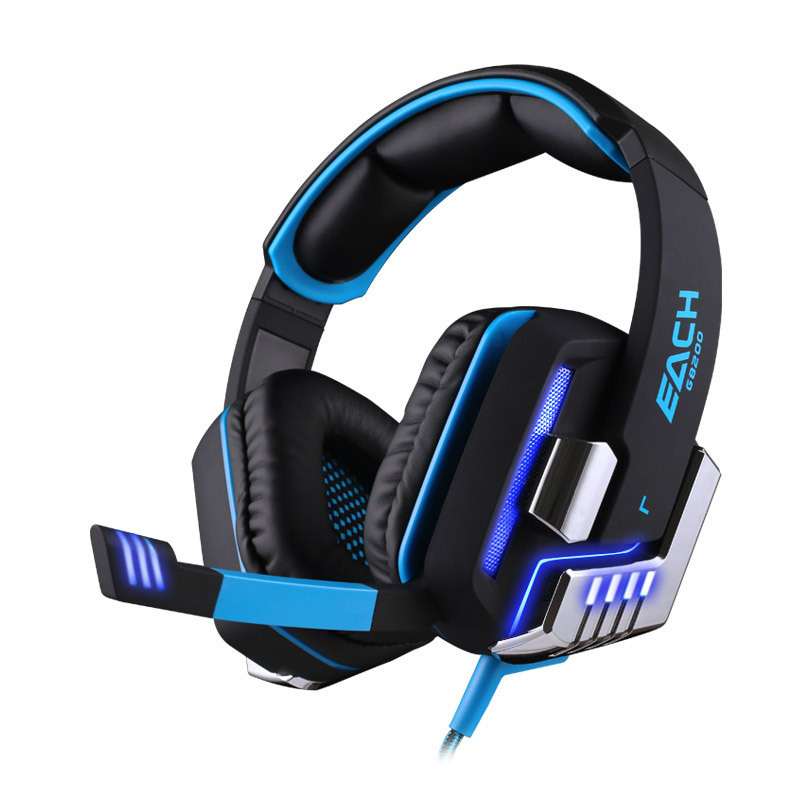Computer Wearing Style Shock 7.1 Channel Glowing Subwoofer Game Headset