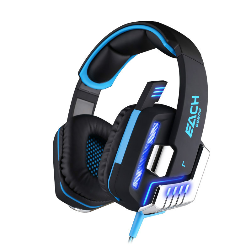Computer Wearing Style Shock 7.1 Channel Glowing Subwoofer Game Headset