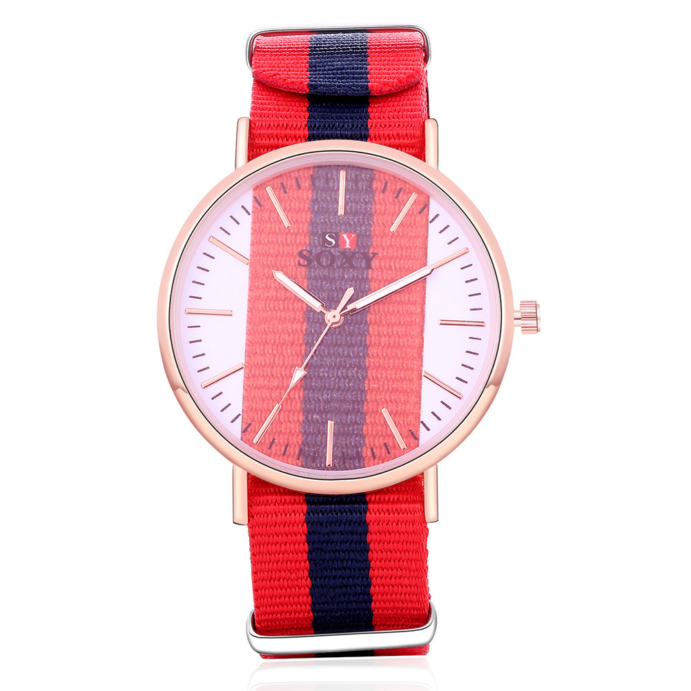 Men Canvas Watch Men and Women Upscale MovementQuartz Leisure Student Watch