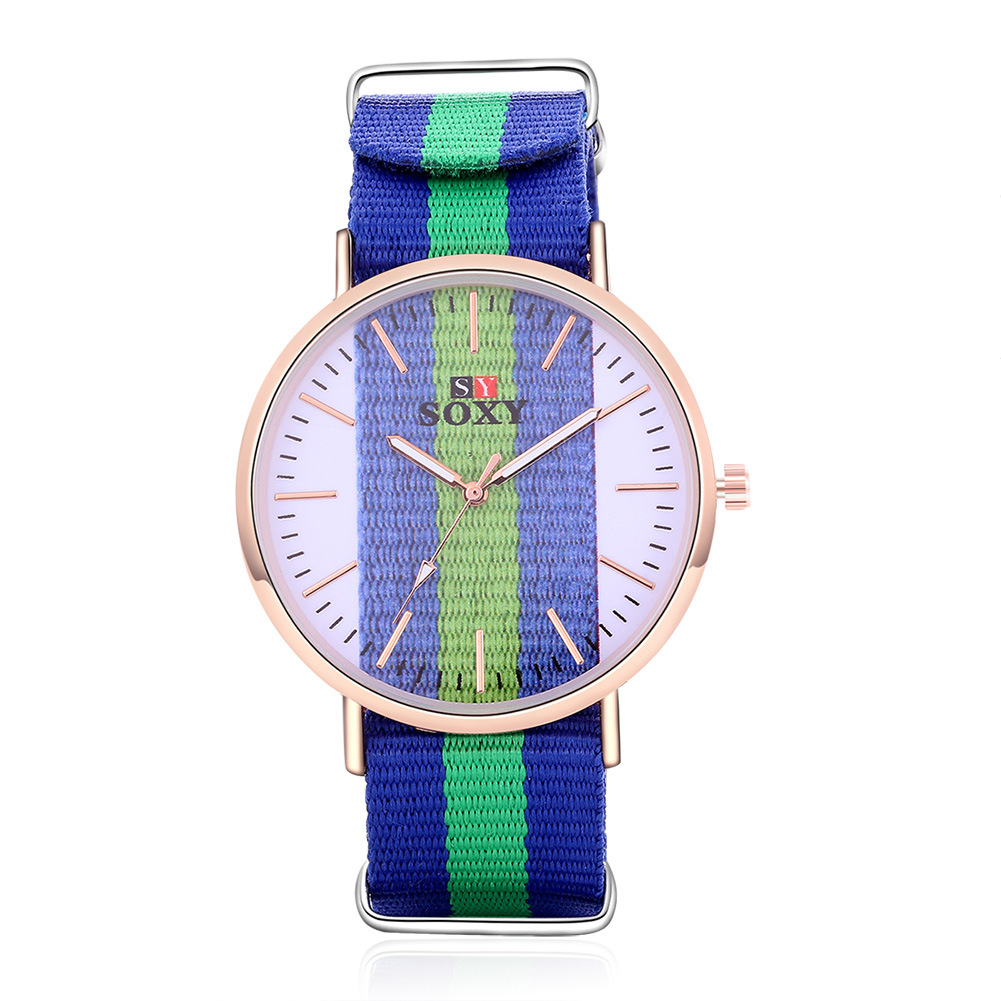 Men Canvas Watch Men and Women Upscale MovementQuartz Leisure Student Watch