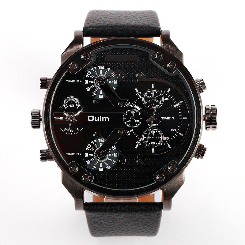 Men mechanical Watch Upscale Business Men leather Watch quartz Watch