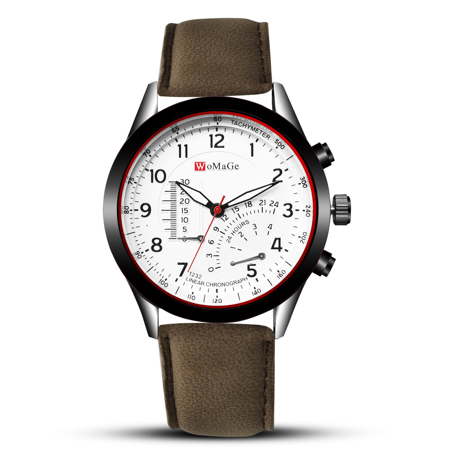 Men Upscale Belt Watch Creative Big Dial Fashion Quartz Watch